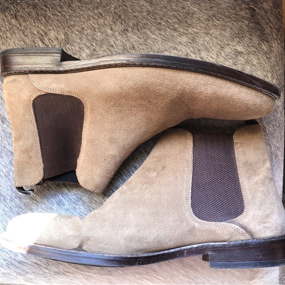 Crown Vintage glory 2 Chelsea boot taupe suede size 12 - Picture 2 of 9